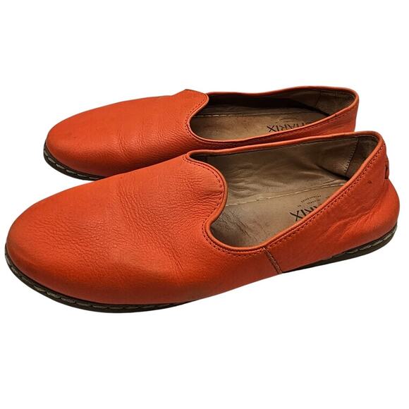 Charix Leather Orange Slip On Loafers Sz 11.5 (43) - Picture 1 of 7